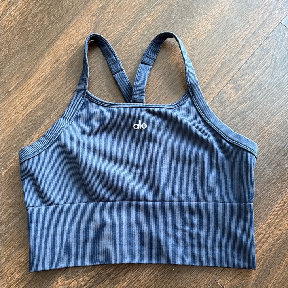 ALO Yoga Blue Sports Bra